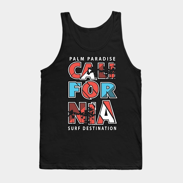 California surfing Tank Top by p308nx